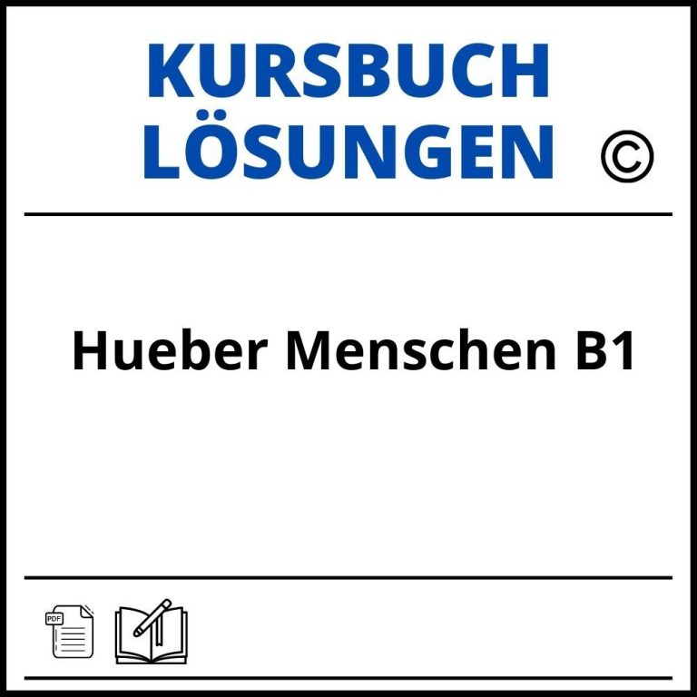 Hueber Menschen B1.1 Kursbuch Lösungen