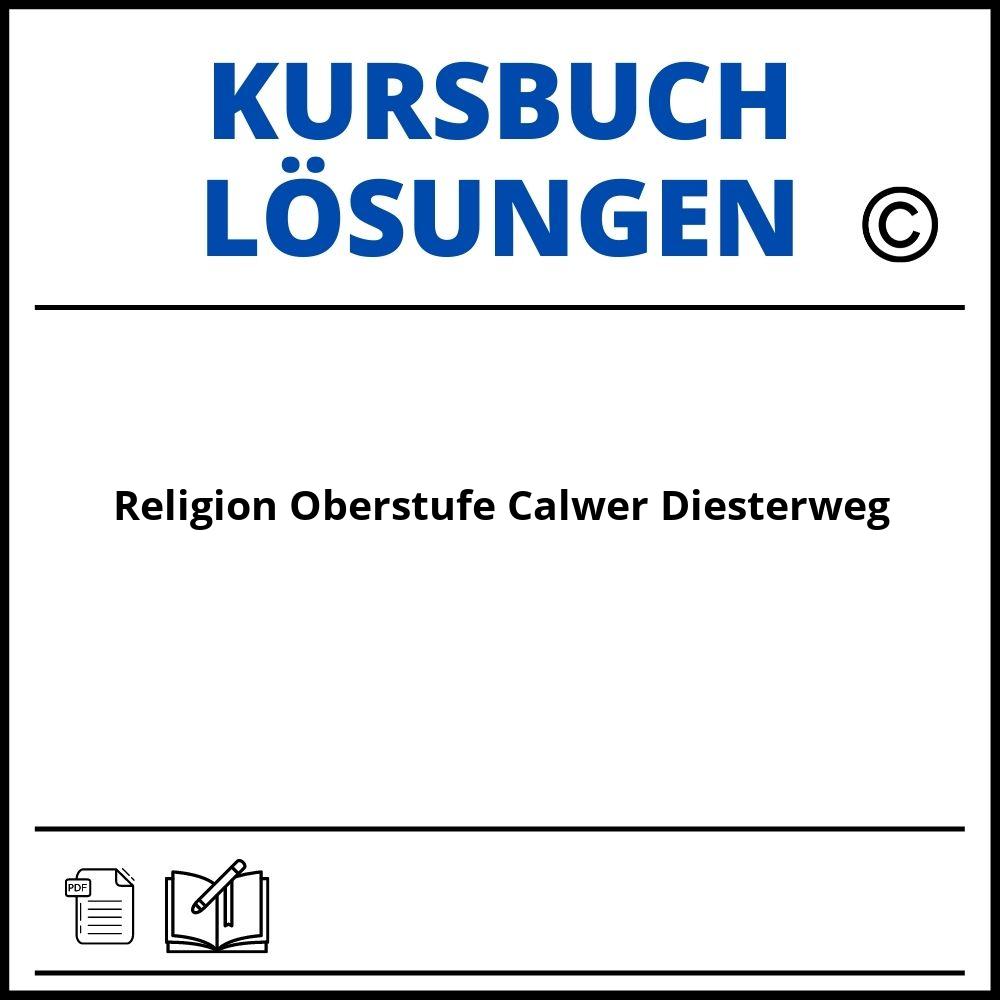 Kursbuch Religion Oberstufe Calwer Diesterweg Lösungen