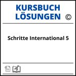 Schritte International 5 Lösungen Kursbuch